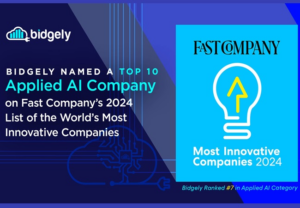 Bidgely Named a Top 10 Applied AI Company on Fast Company’s 2024 List of the World's Most Innovative Companies